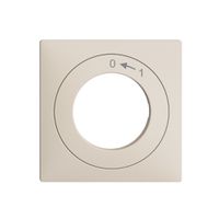 Frontset EDIZIOdue 0<-1 crema 60×60mm für Schwenktaster