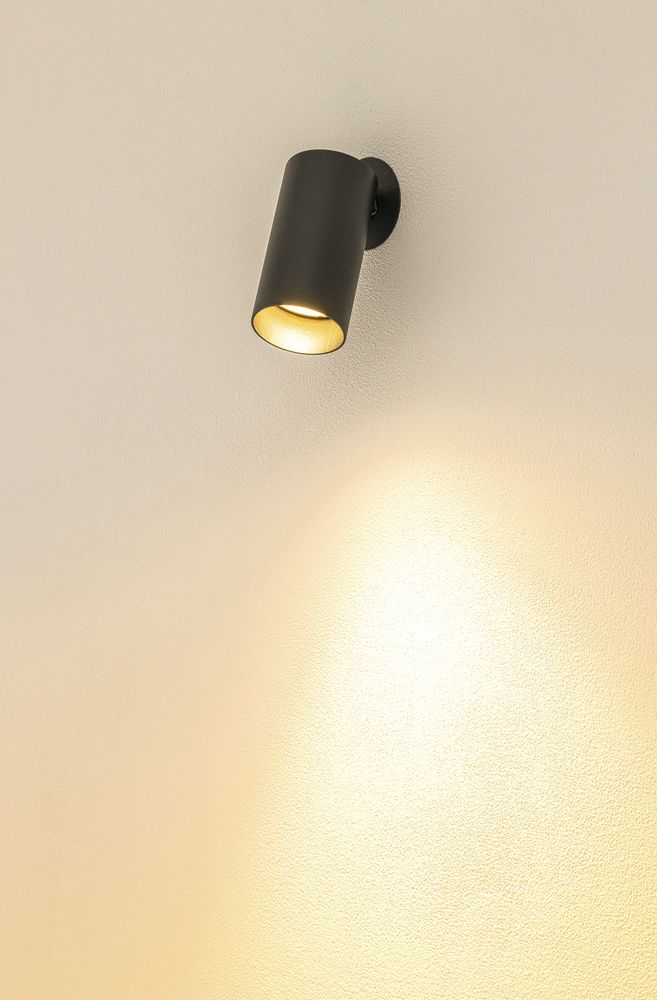 Spot SLV KAMI GU10 1×0…10W Ø55×125mm noir