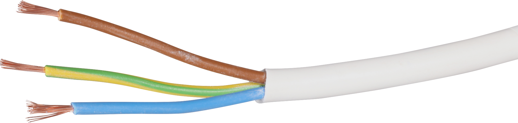 Câble Tdlr 3×0.75mm² LNPE blanc Eca