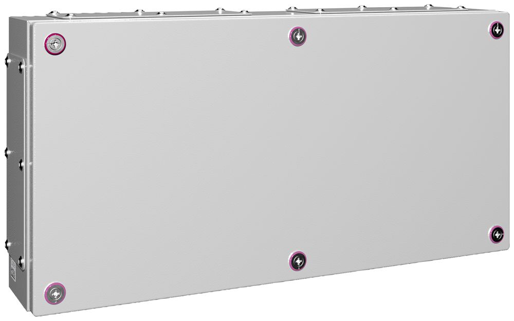 Petit boîtier Rittal KX Jonction, platine, IP55, 600×300×120mm, tôle d'acier