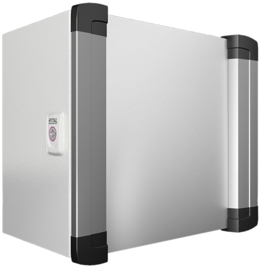 Boîtier de commande Rittal AX, accès par l'avant 300×300×210mm, tôle d'acier