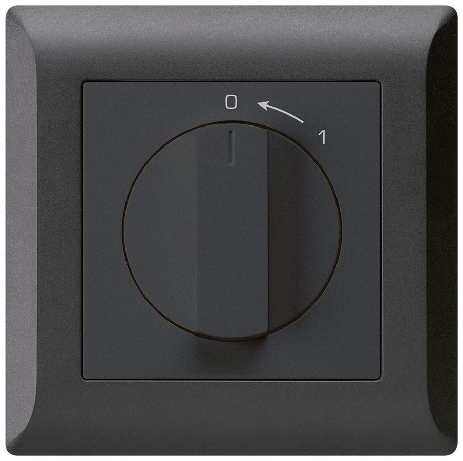 UP-SchwenkTaster 0<-1/1L schwarz kallysto.line mit Drehgriff