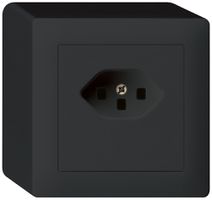 AP-Steckdose kallysto T23 schwarz Schraubklemme