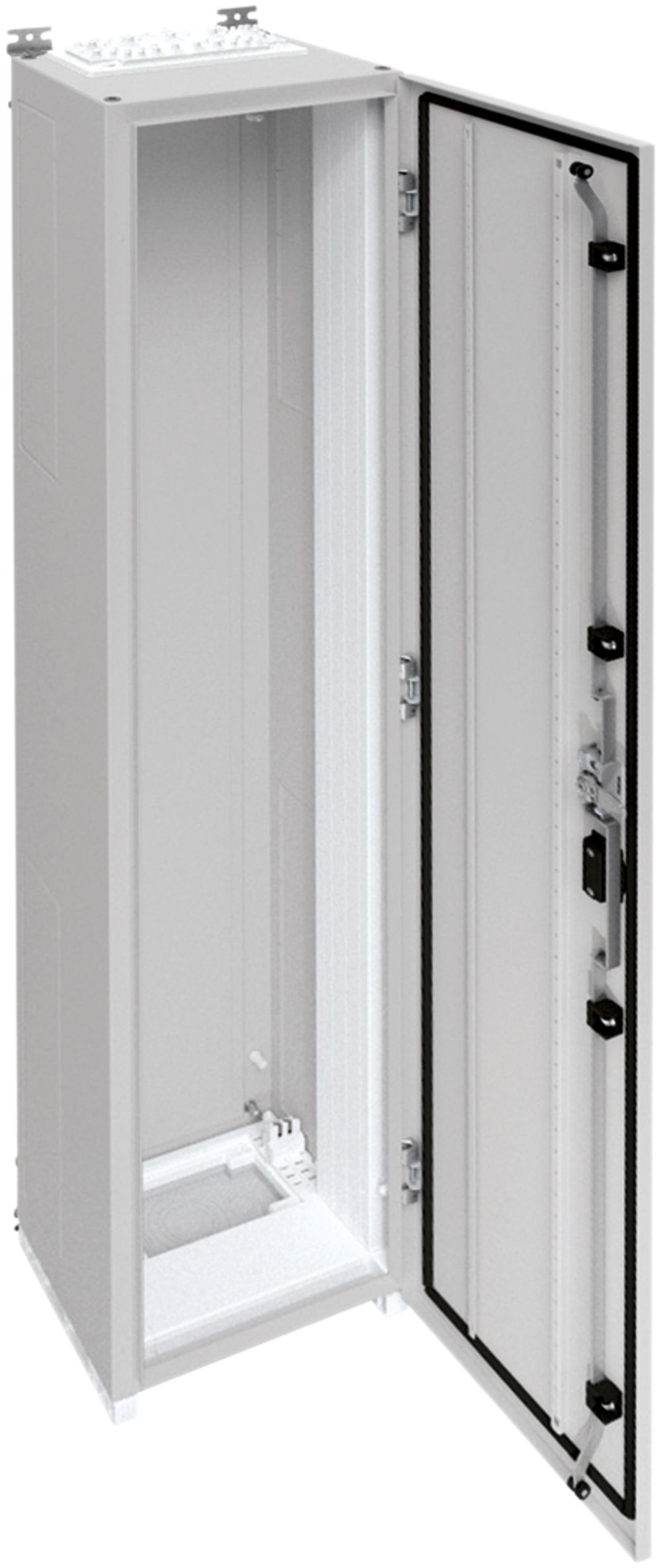 Wandschrank Hager univers mit Volltür SK I IP55 1550×300×275mm RAL 7035