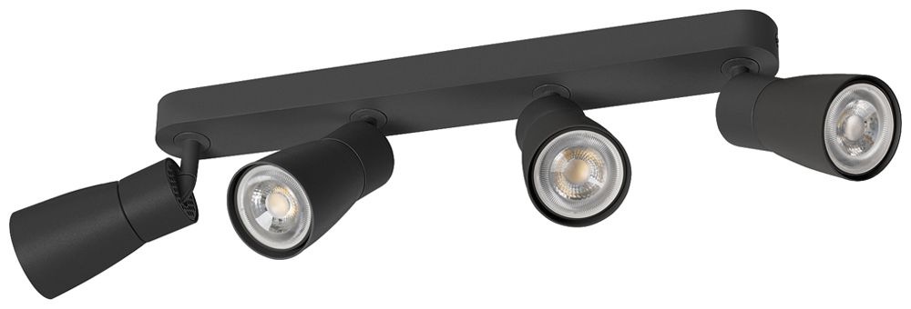 Spot SLV PURI 2.0 Dome CW GU10 4×6W REG 365×42×138mm nero