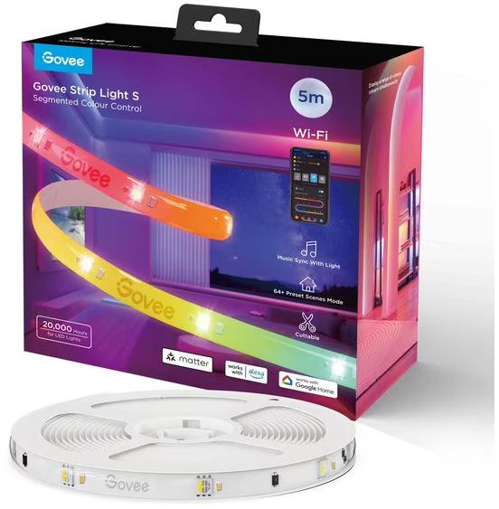 Govee LED Stripe Light S,  5m,  RGBIC, Matter