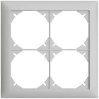 Abdeckrahmen EDIZIOdue 2×2 hellgrau