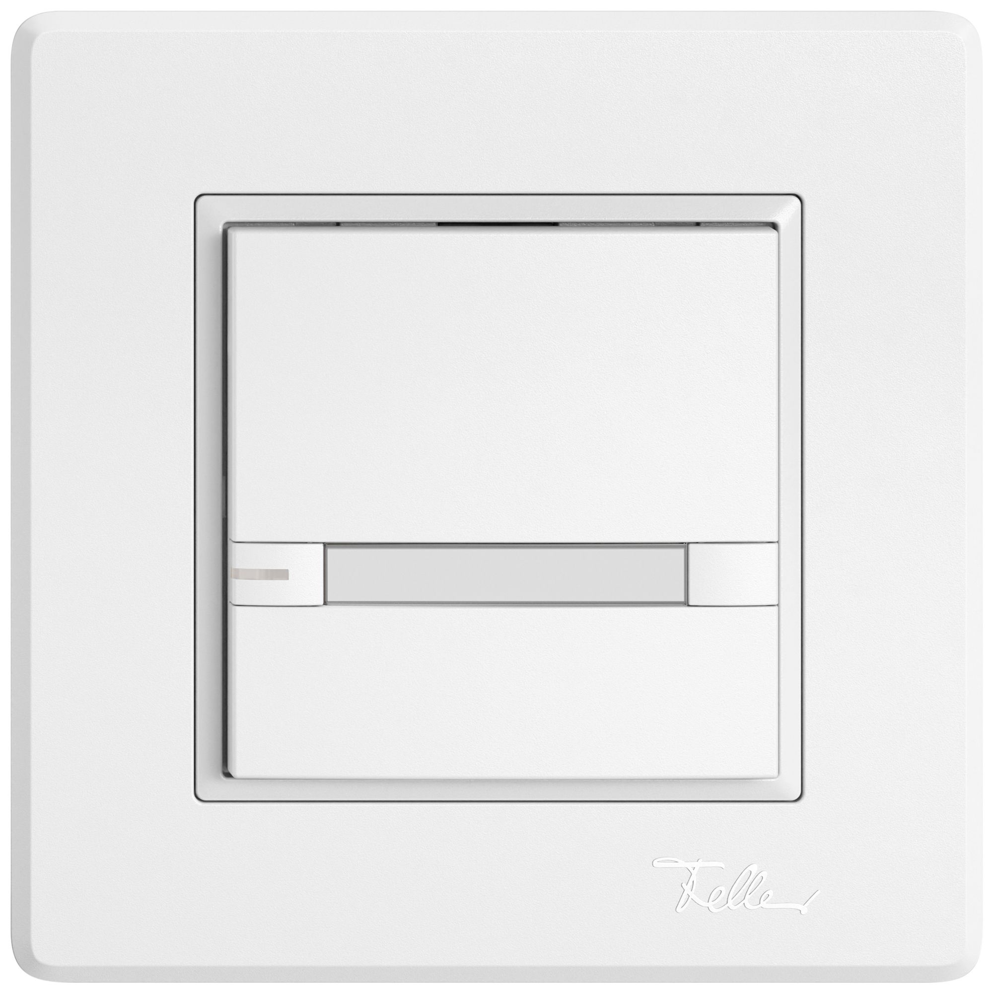 UP-Universaltaster EDIZIO.liv UNI SNAPFIX® 5…48V m.LED blau 1× 2-Tbed.Pap.ws