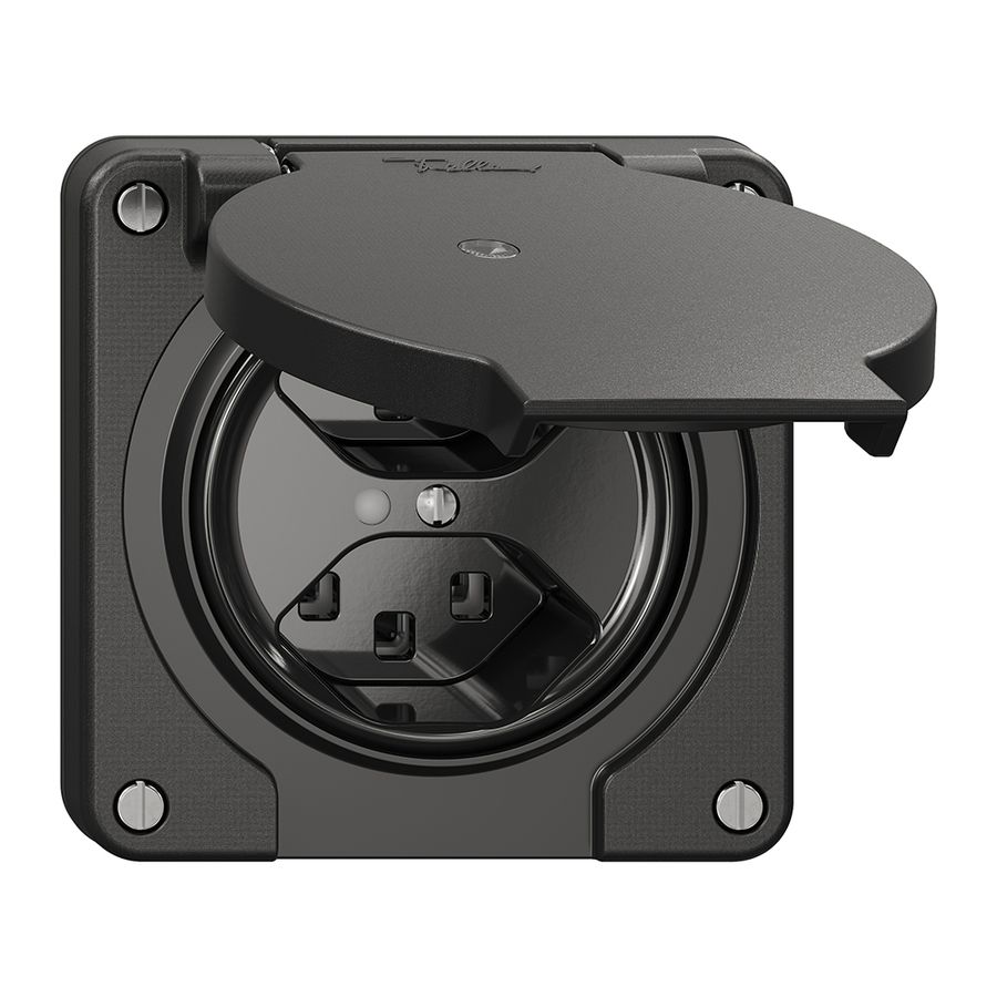 Steckdose NEVO N.CO, 2×T23, IP21, m.LED, schwarz