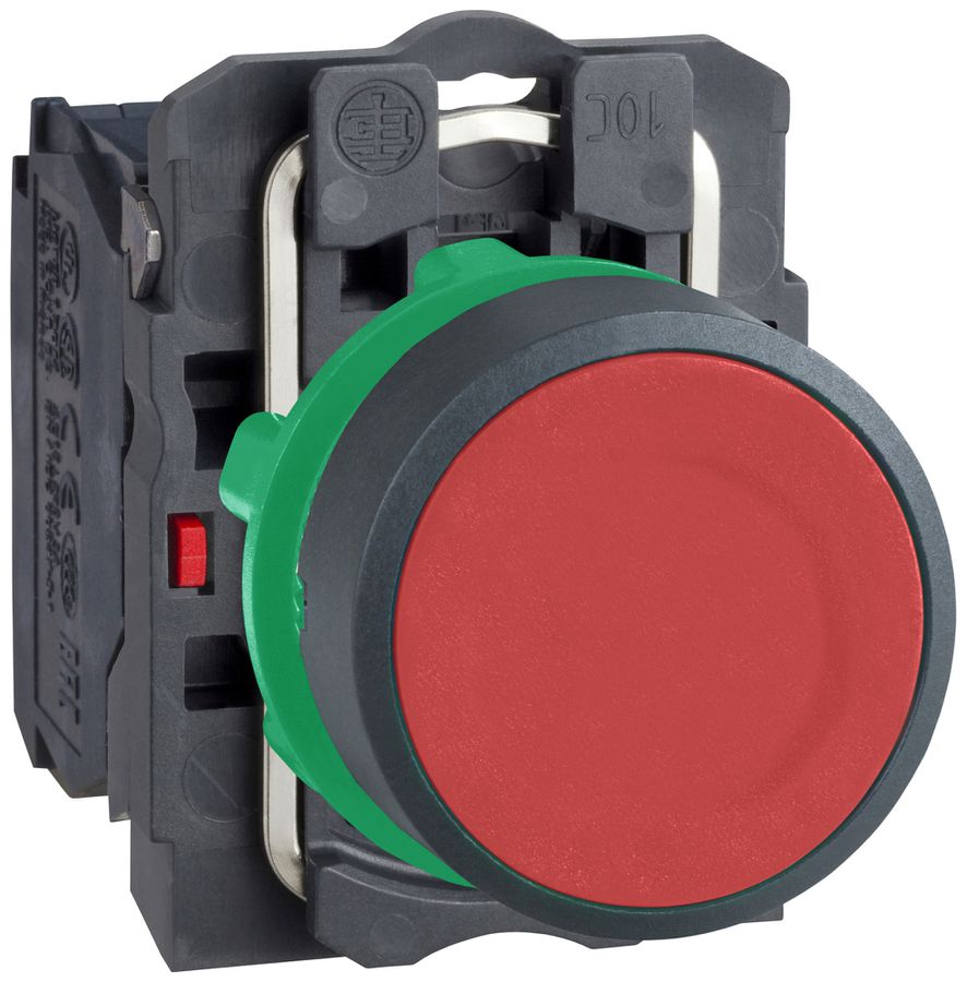 Poussoir Harmony XB5 plat ro Ø22.5mm 1NC IP66