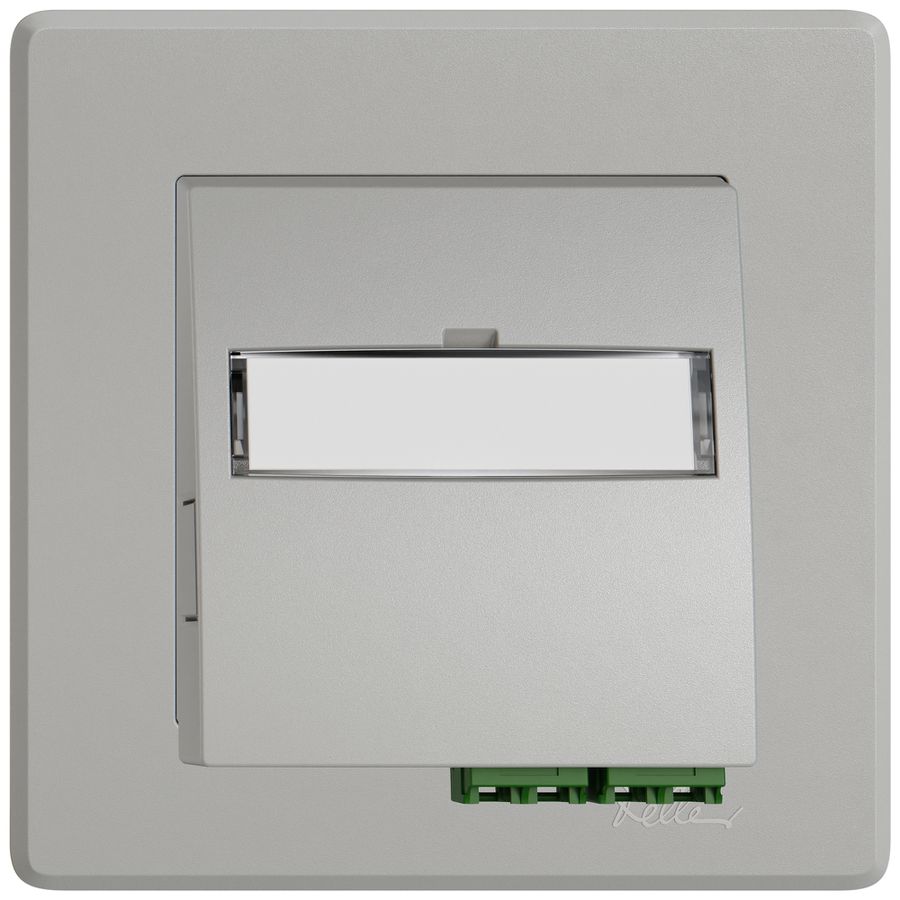 Prise FTTH ENC EDIZIO.liv SNAPFIX® LC APC Diamond F-3000 2 connecteurs grc