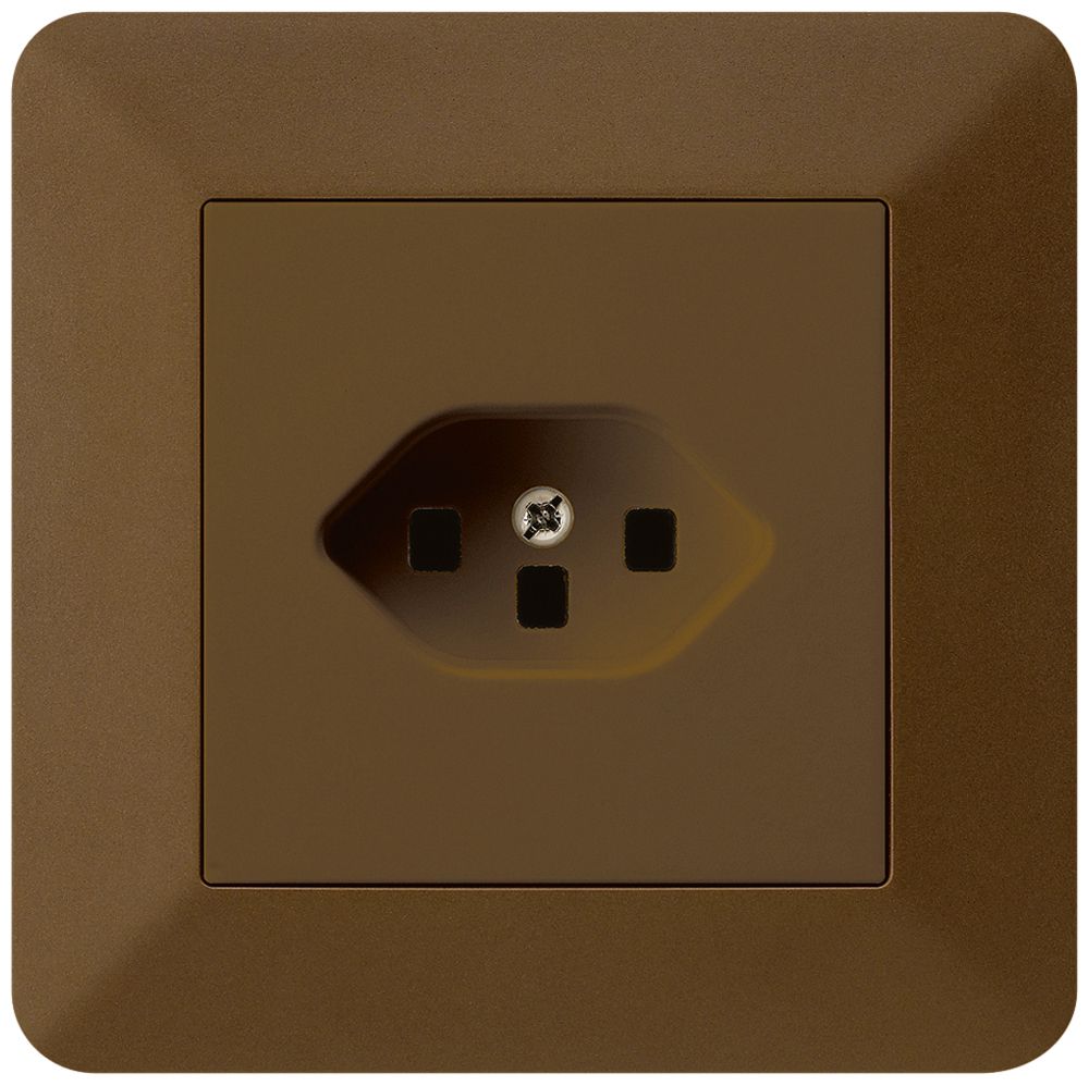 UP-Steckdose kallysto.trend T23 braun mit Steckklemmen