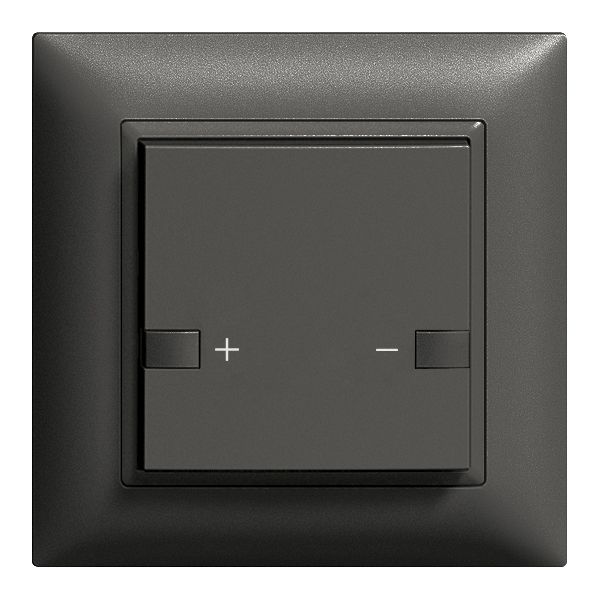 UP-Frontset Universaldimmer 1K/1 T ZEP 88×88mm schwarz