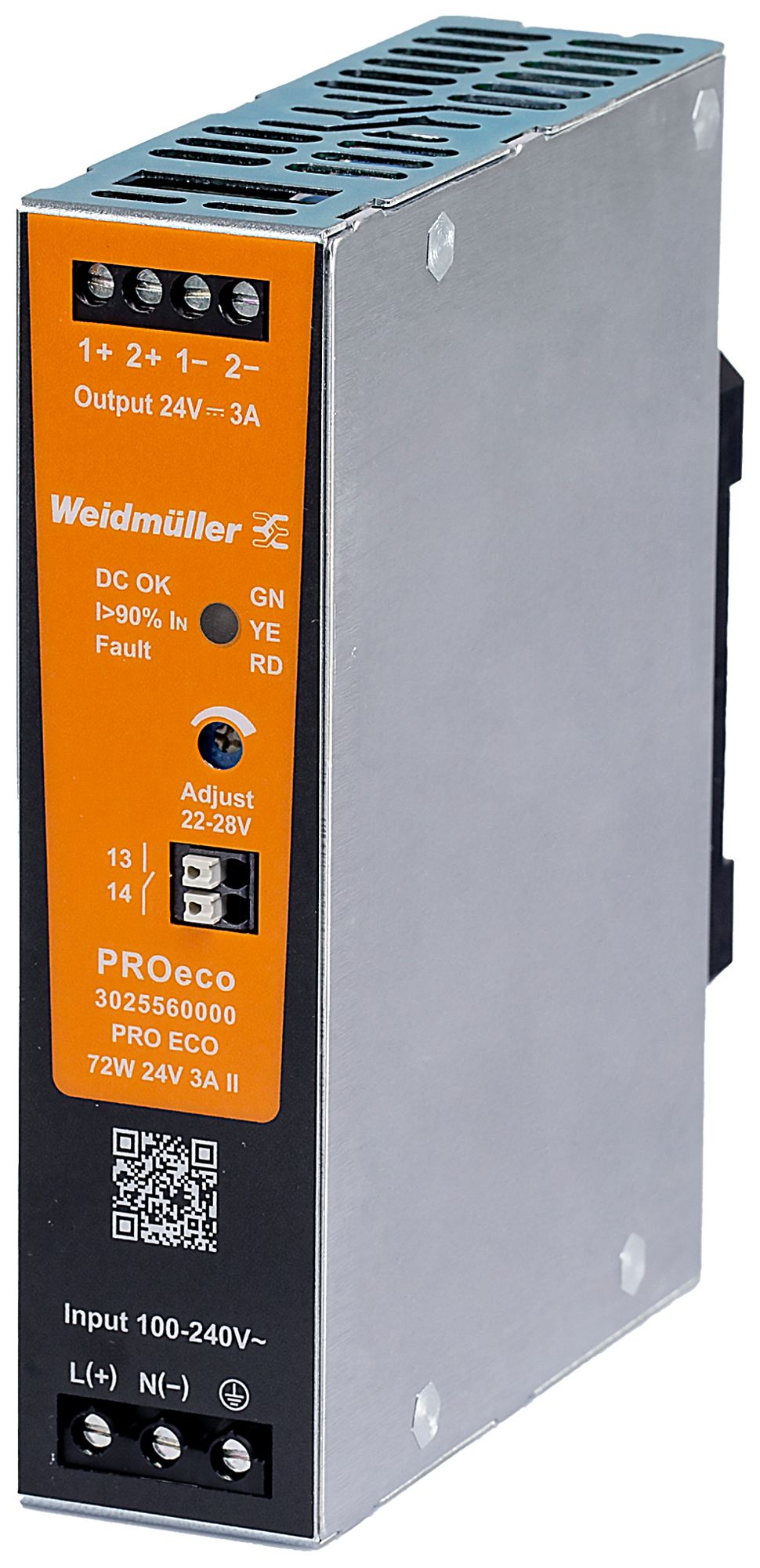 Schaltnetzgerät Weidmüller Connect Power PRO ECO 72W 24V 3A