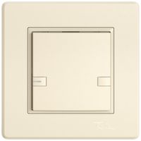 Poussoir KNX RGB ENC EDIZIO.liv SNAPFIX® capteur temp.RGB-LED 1× comm.2T cr