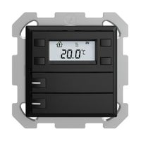 Pulsante RTH INC KNX 2×EDIZIOdue FM nero, con LED RGB