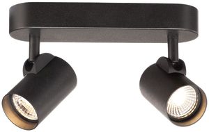 Plafoniera/Lampada muro LED SLV HELIA, 18W 230V 3000K 1200lm 35° IP20 nero