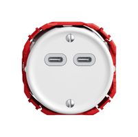 USB-Ladesteckdose STANDARDdue SNAPFIX® 230V AC 18W 2×USB Typ C ws