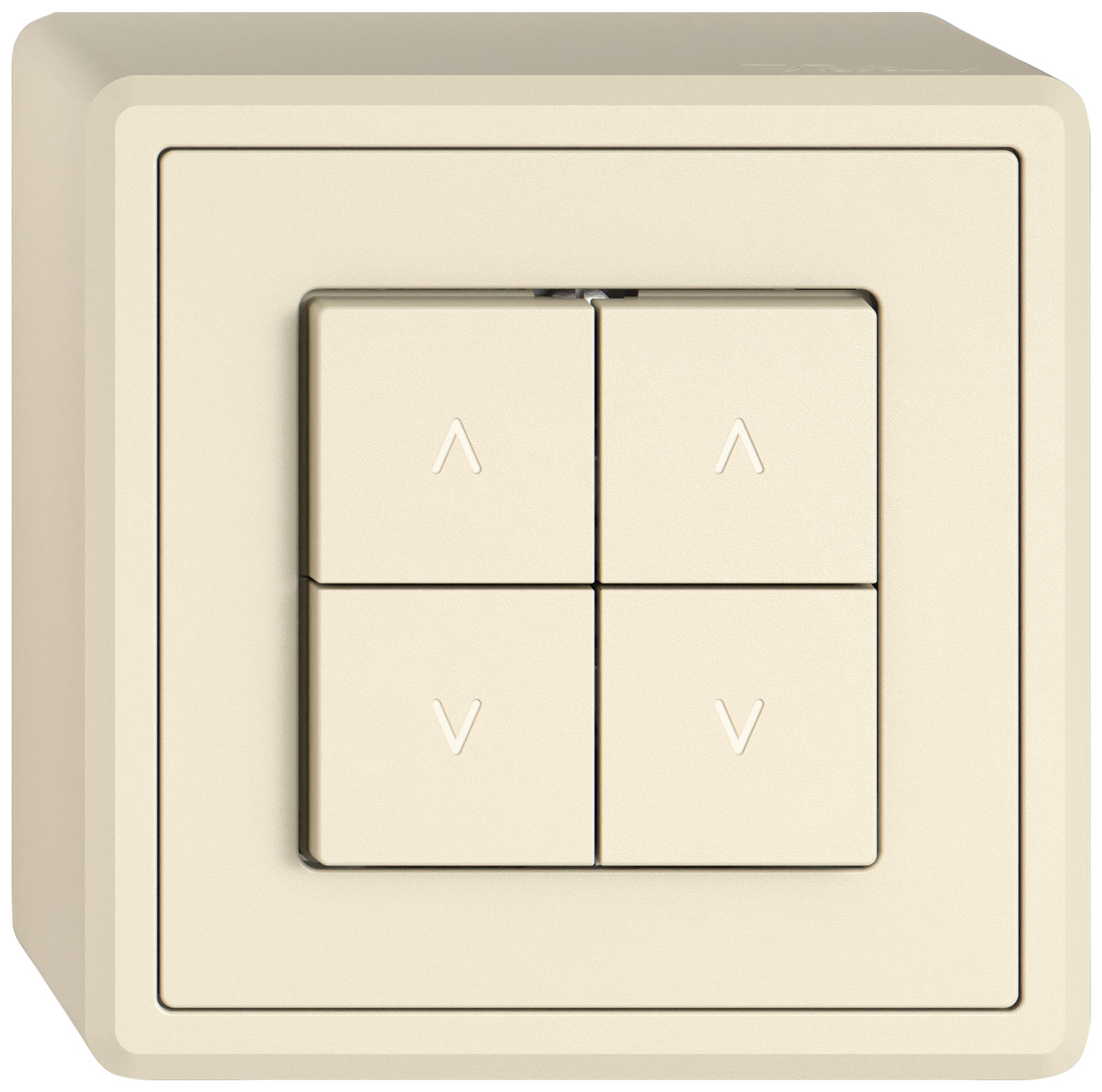 AP-Storentaster EDIZIO.liv SNAPFIX® 10A 250V 4 Tasten 2 Kanäle cr