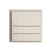 UP-Taster KNX 3-fach EDIZIOdue crema RGB ohne LED
