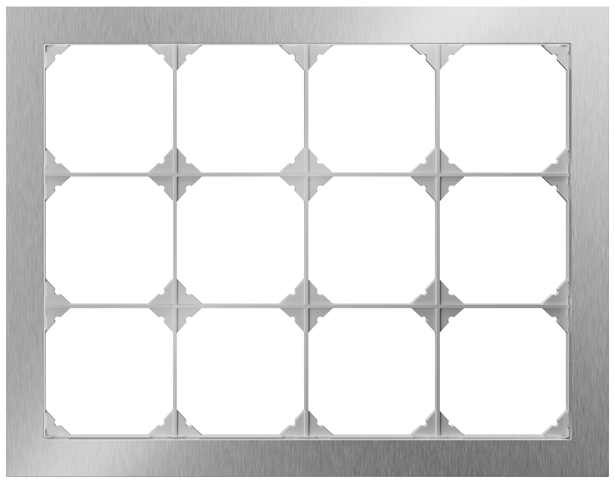 Telaio di copertura INC EDIZIO.liv prestige SNAPFIX® 3×4 274×214mm acciaio af.Cr