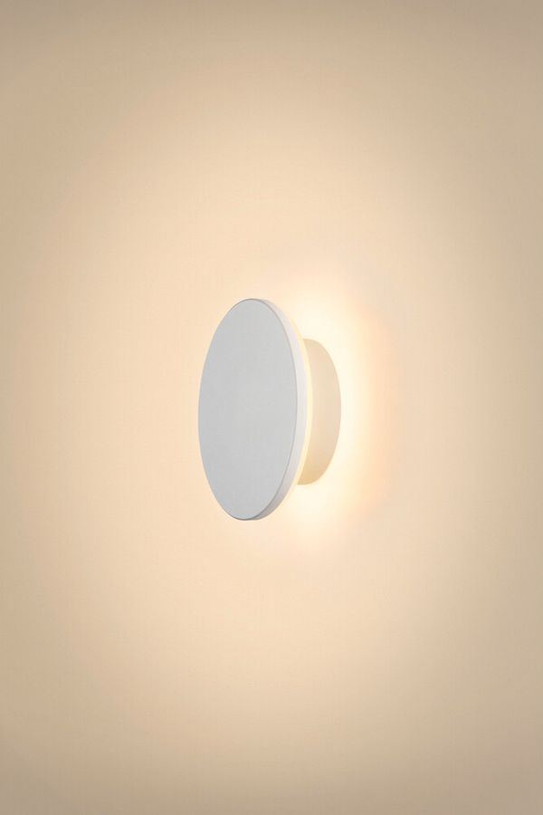 Applique LED SLV D-RING S 7.5W 790lm 827/830 IP65 VAR indirect Ø160mm blanc
