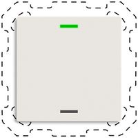 EB-Taster KNX RGBW MDT BE-TAL600111.01 1T/2B weiss matt "neutral"