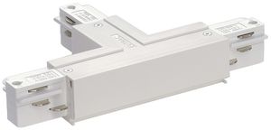 T-Verbinder SLV für AP-Stromschiene EUTRAC 3-phasig, PE rechts, weiss