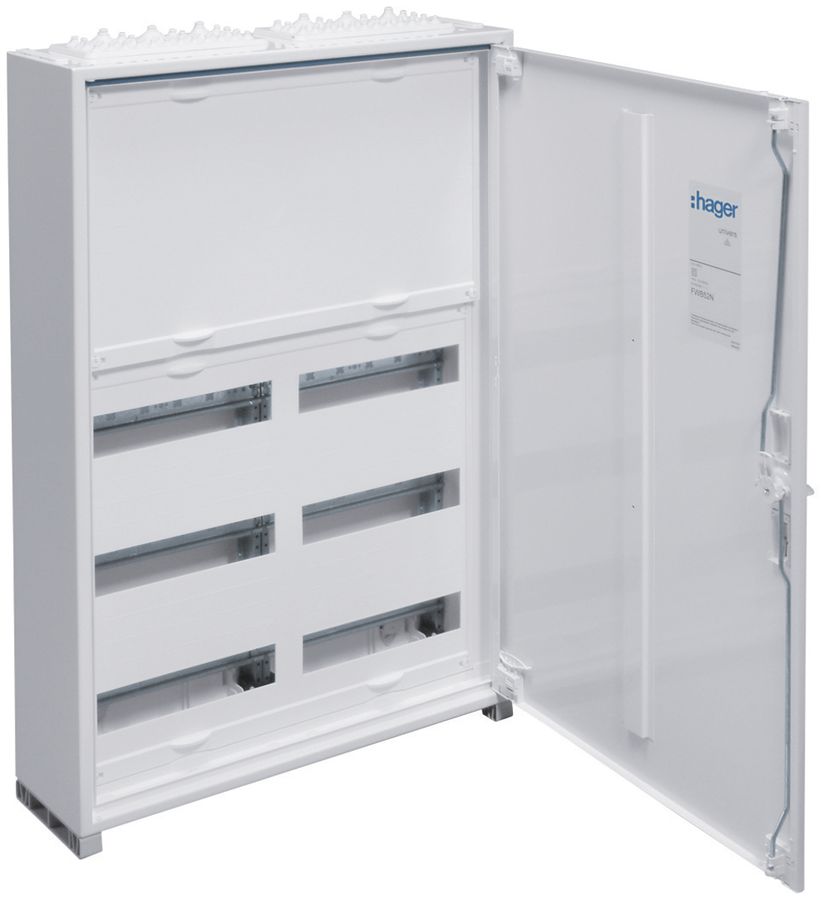 Distributore AP Hager univers 5 file 72UM coperchio IP44 550×800×160mm