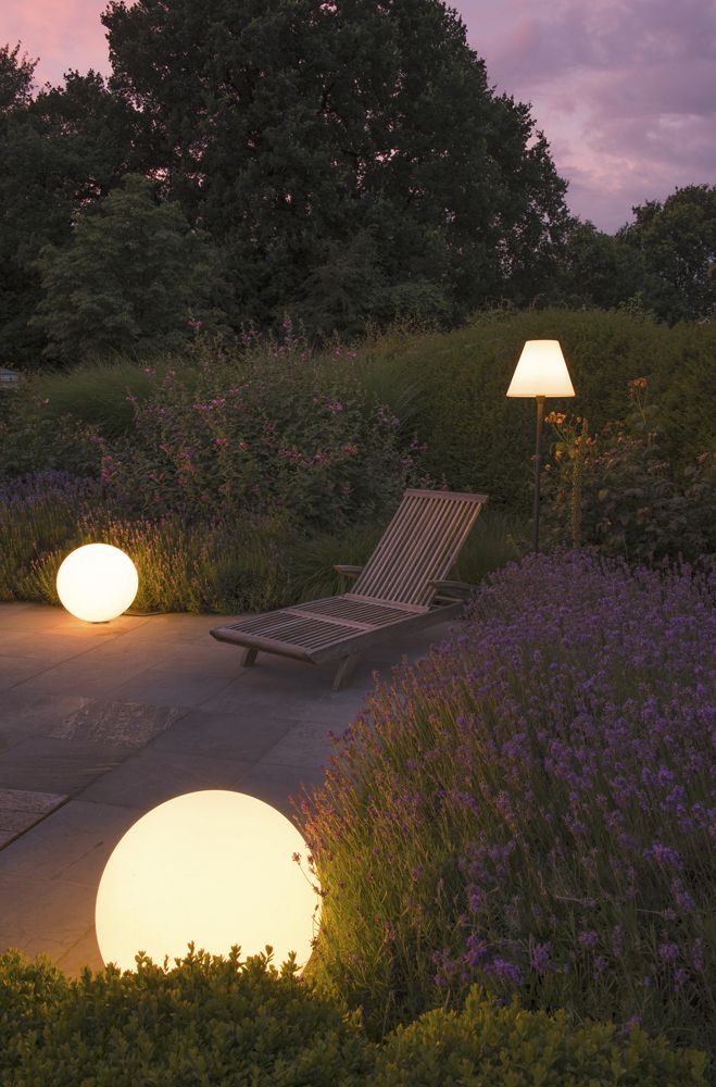 Standleuchte SLV ROTOBALL FLOOR 50, E27 24W IP44 weiss