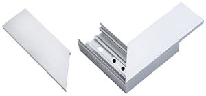 Flachwinkel 90° ELBRO für Kabelkanal 45×30mm Aluminium silber eloxiert