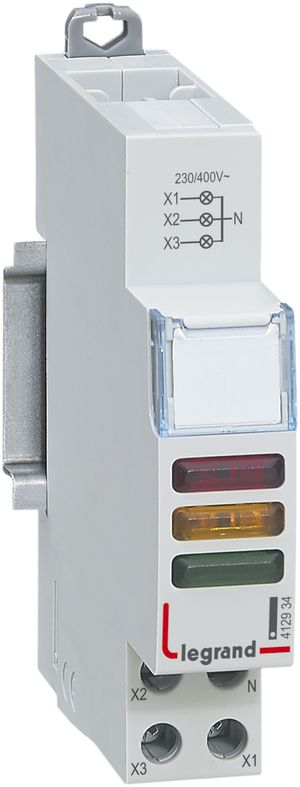 Lampada spia AMD Legrand CX3 triplo LED bianco 230…400VAC