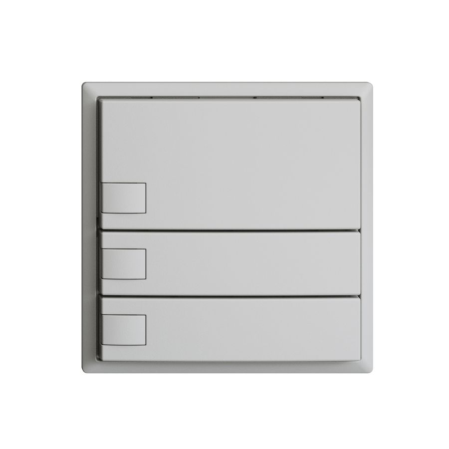 Poussoir KNX RGB EDUE, 250mW, s.LED, 3×poussoir, comm.1×touche, grc