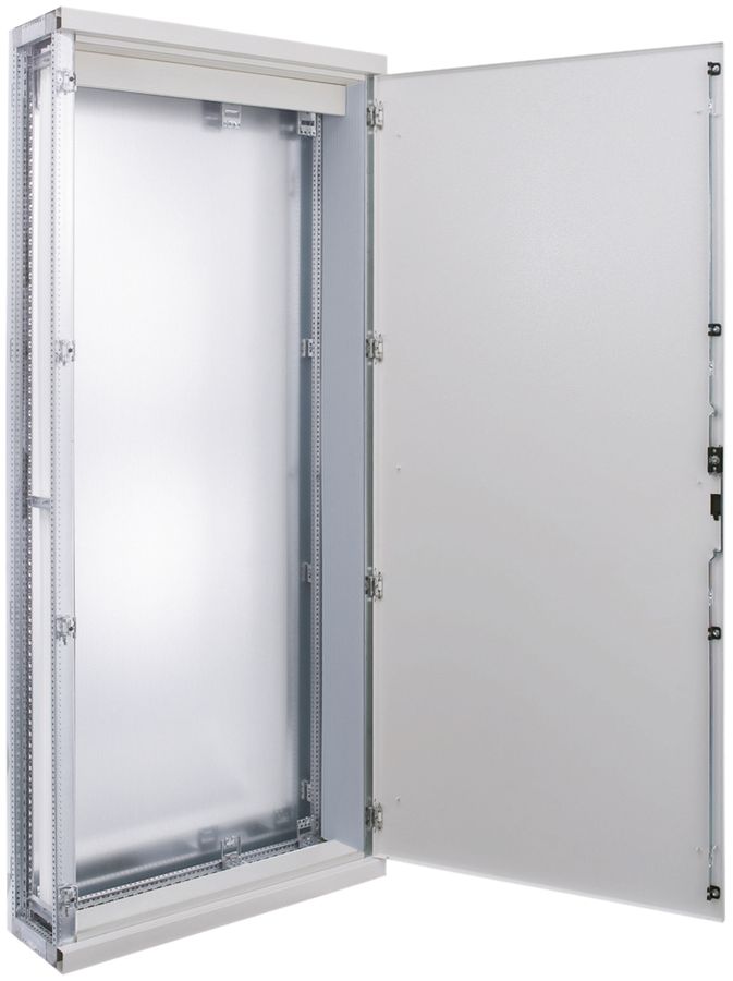 Schaltschrank Hager weber.mes C mit Blech-Türe 800×2000×350mm hellgrau