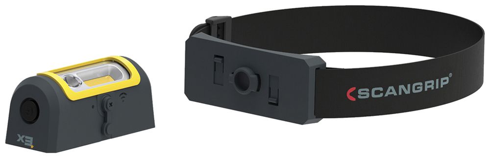 Lampada frontale LED Plica ZONE 2 20…200lm IP30 1×accu 95mm metallo/mat.sint. bl