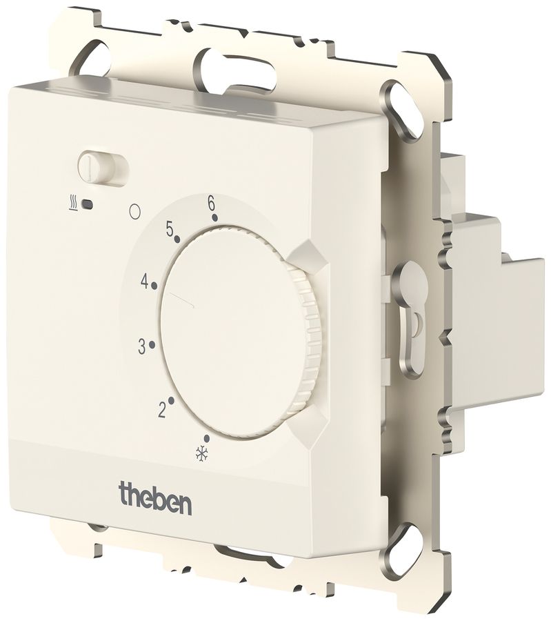 Termostato ambiente INC Theben RAMSES 746 S 230V AC 5…30°C 10A 71×71mm bianco