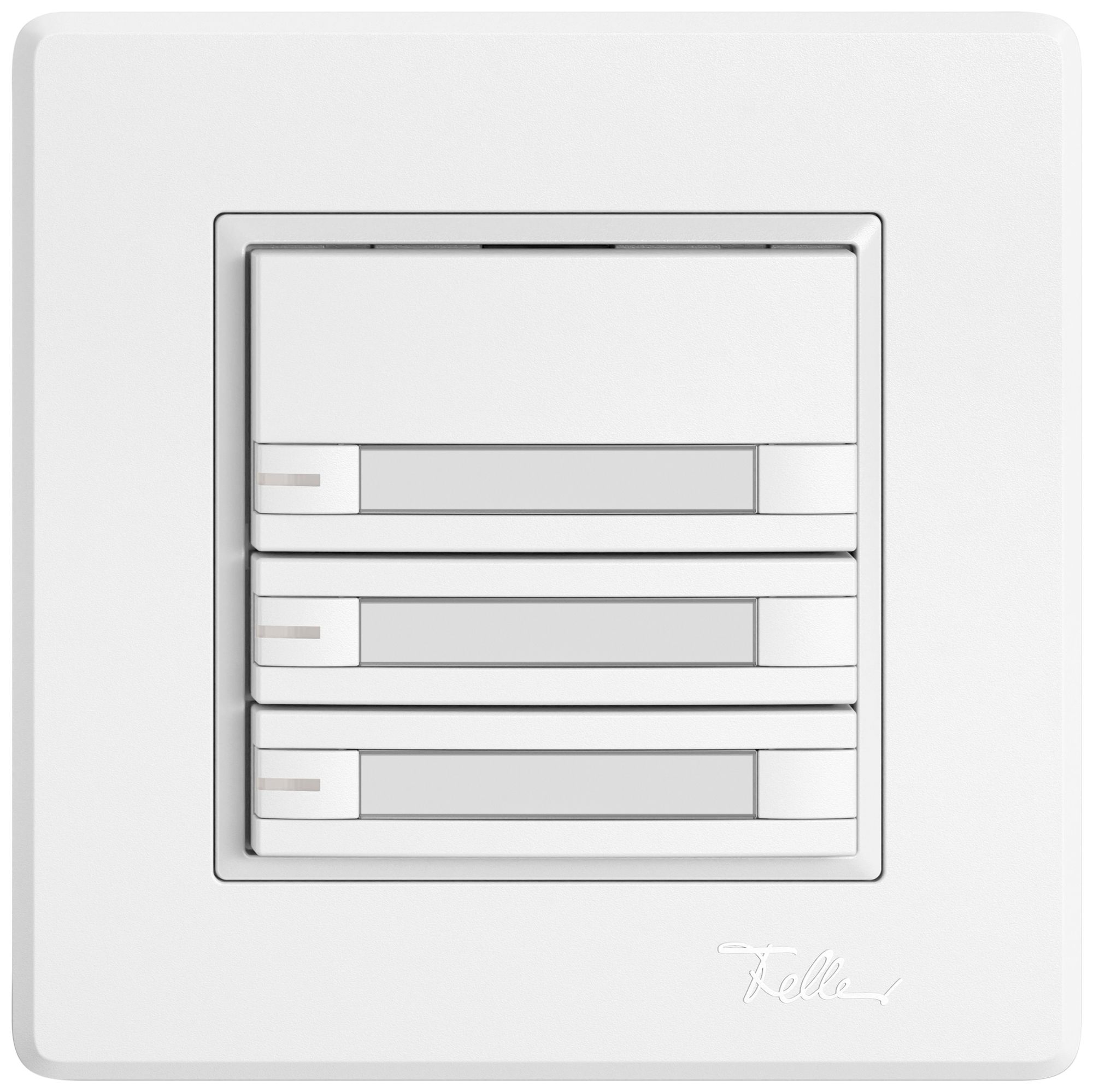 UP-Universaltaster EDIZIO.liv UNI SNAPFIX® 12…48V m.LED blau 3× 2-Tbed.Pap.ws