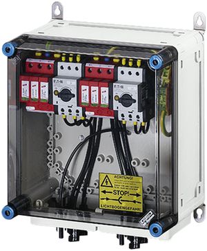 Scatola PV ENYSUN Mi PV 2222 con spina MC4 2×prot.sovratensione+interrutore rete