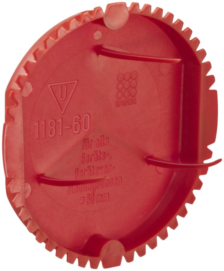 Schutzdeckel Kaiser Ø60mm rot
