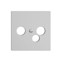 Placca frontale EDIZIOdue grigio chiaro per presa di data per R/TV