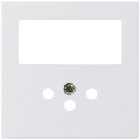 Plaque frontale kallysto blanc pour comb. interr.+T12 avec sécu.enfants