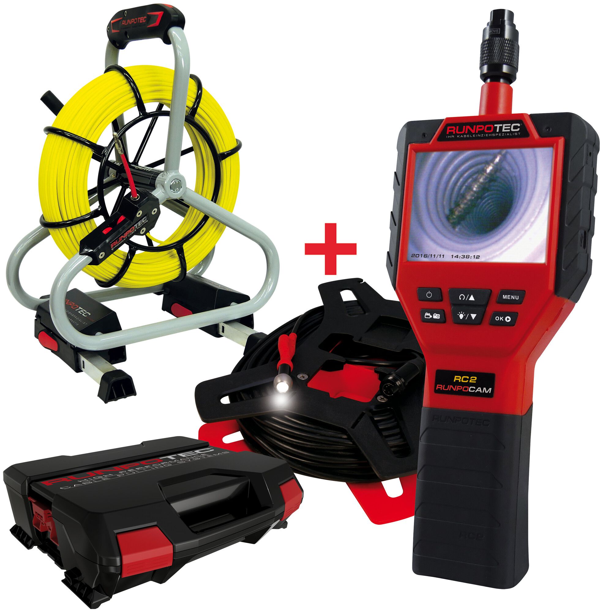 Kit de caméra d'inspection 1×RunpoCam RC2, 1×kit pro