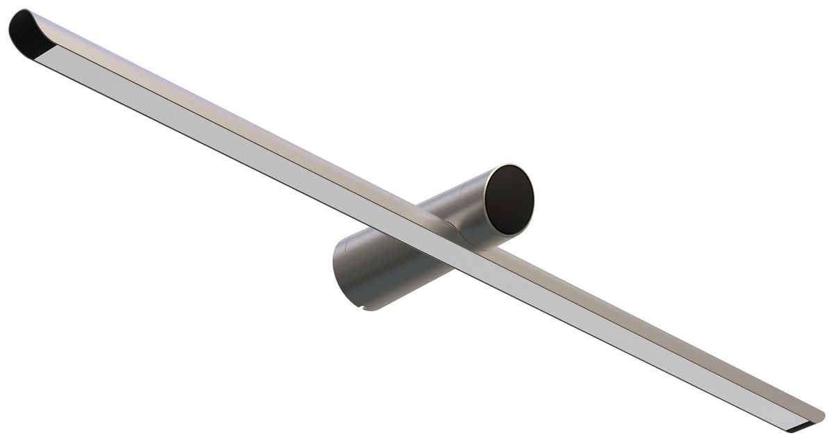 Applique LED DOTLUX SKYLAR 1×9.5W 3000K REG diretto 900×181×67mm argento