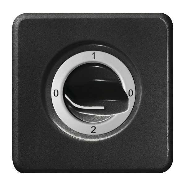 UP-Frontset FH 0-1-0-2 schwarz für Drehschalter
