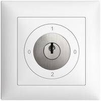 Interruttore rot. INC EDIZIOdue 2/1P bianco, con serratura di sicur.