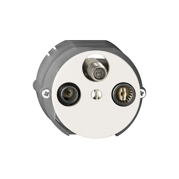 Prise d'antenne SAT/TV/R DB53 FH blanc avec SAT-F