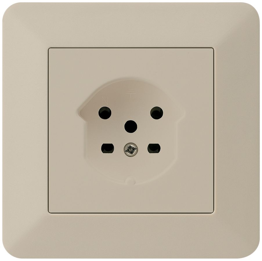 UP-Steckdose HA kallysto.trend Typ 15 mit Steckklemmen beige