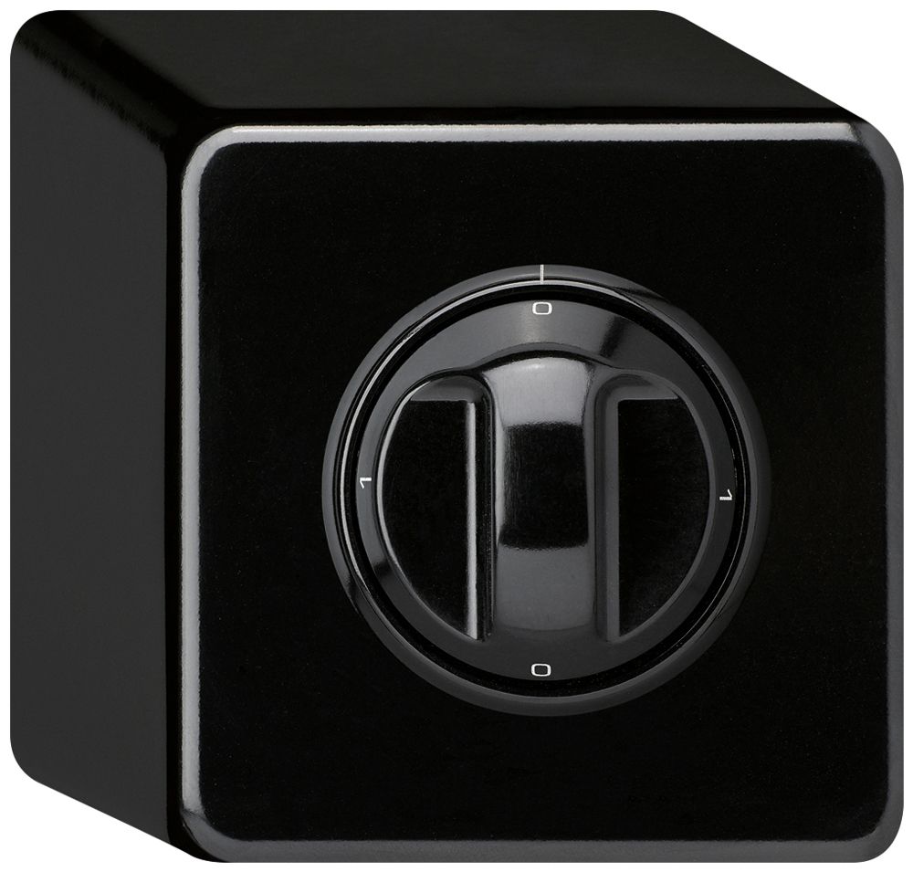 AP-Drehschalter basico 0/3L schwarz mit Drehgriff