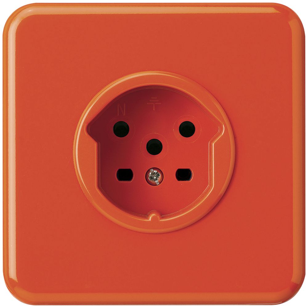 UP-Steckdose HA basico Typ 15 mit Steckklemmen orange