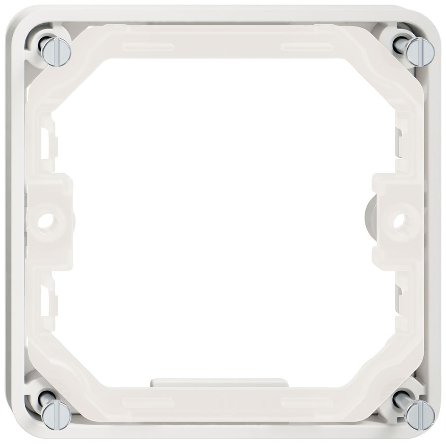 Aufsatzrahmen Feller NEVO SNAPFIX® 87×87×8.5mm weiss